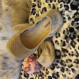 PRADA Ballet Flats, Womens Size 7 Gray